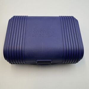 Vintage Sassaby makeup accessory hard case Purple
